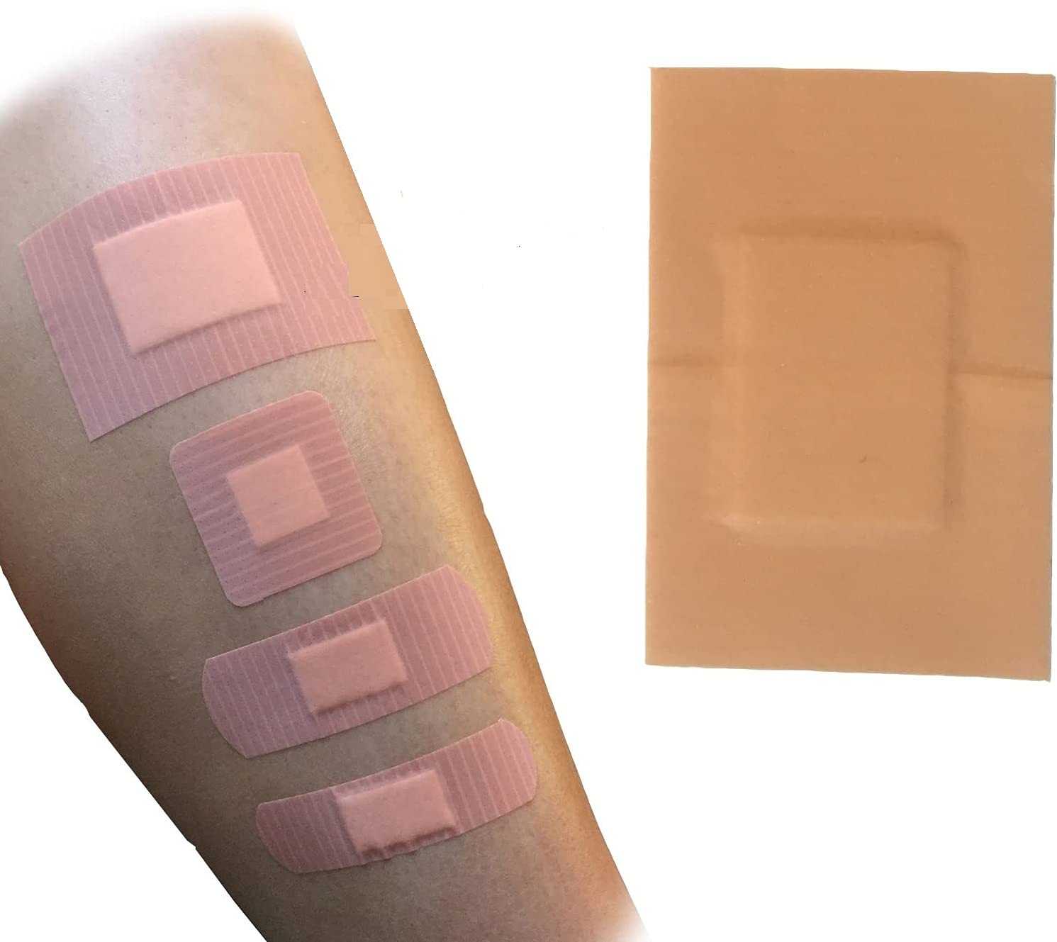 Qualicare Washproof First Aid Large Wound Cut Graze Adhesive Plasters Dressings 7.2cm x 5cm