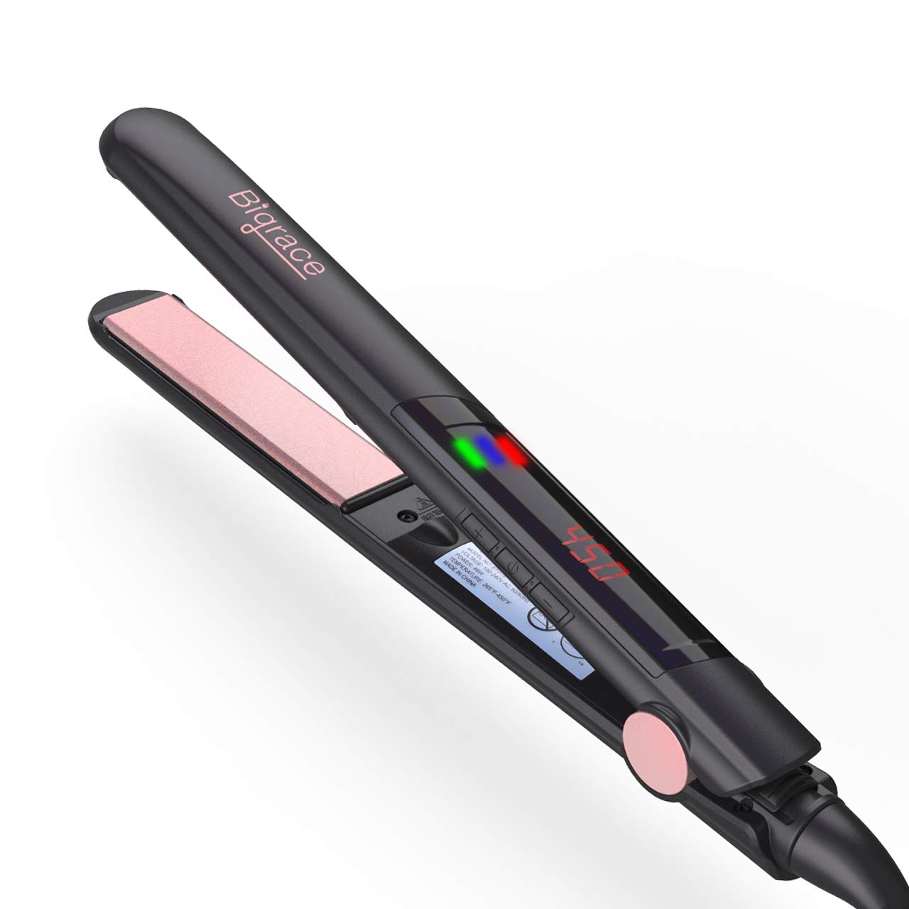 Professional Hair Straightener, Straightening Iron with 1