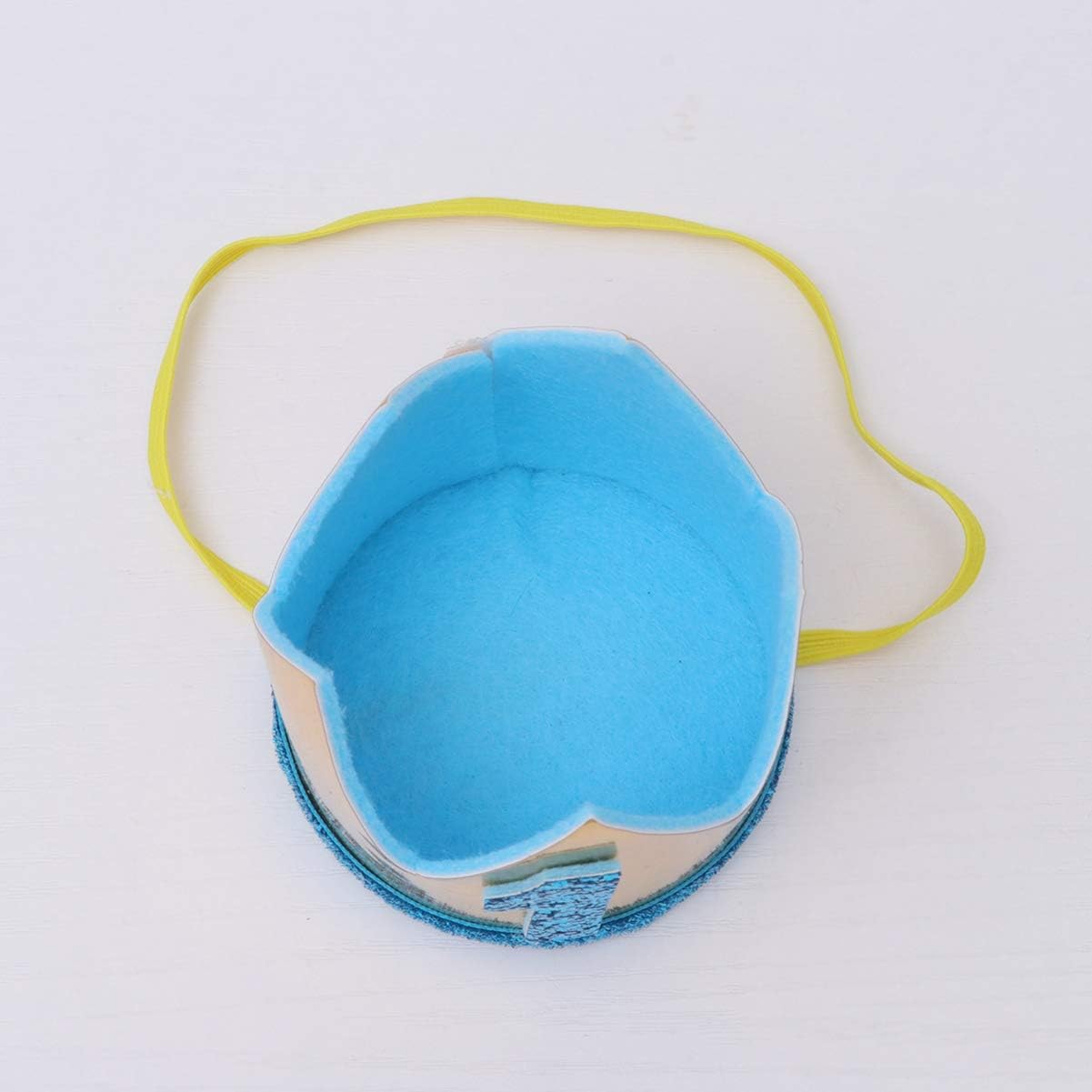 STOBOK 1St Birthday Hat for Boys and Girls Baby Crown Party Headwear Glitter Party Decoration 3.1X3.1X2.9 Inch - Image 4