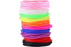 Senkary 120 Pieces Silicone Jelly Bracelets Nonluminous Stretchy 80s Rubber Bracelets Gel Gummy Hair Ties for Party Favors, Adults, Women, Kids, Girls (10 Colors)