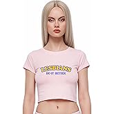 Y2K Graphic Tees for Women - Do It Better Funny Short Sleeve Crew Neck Crop Tops Going Out Top T-Shirt