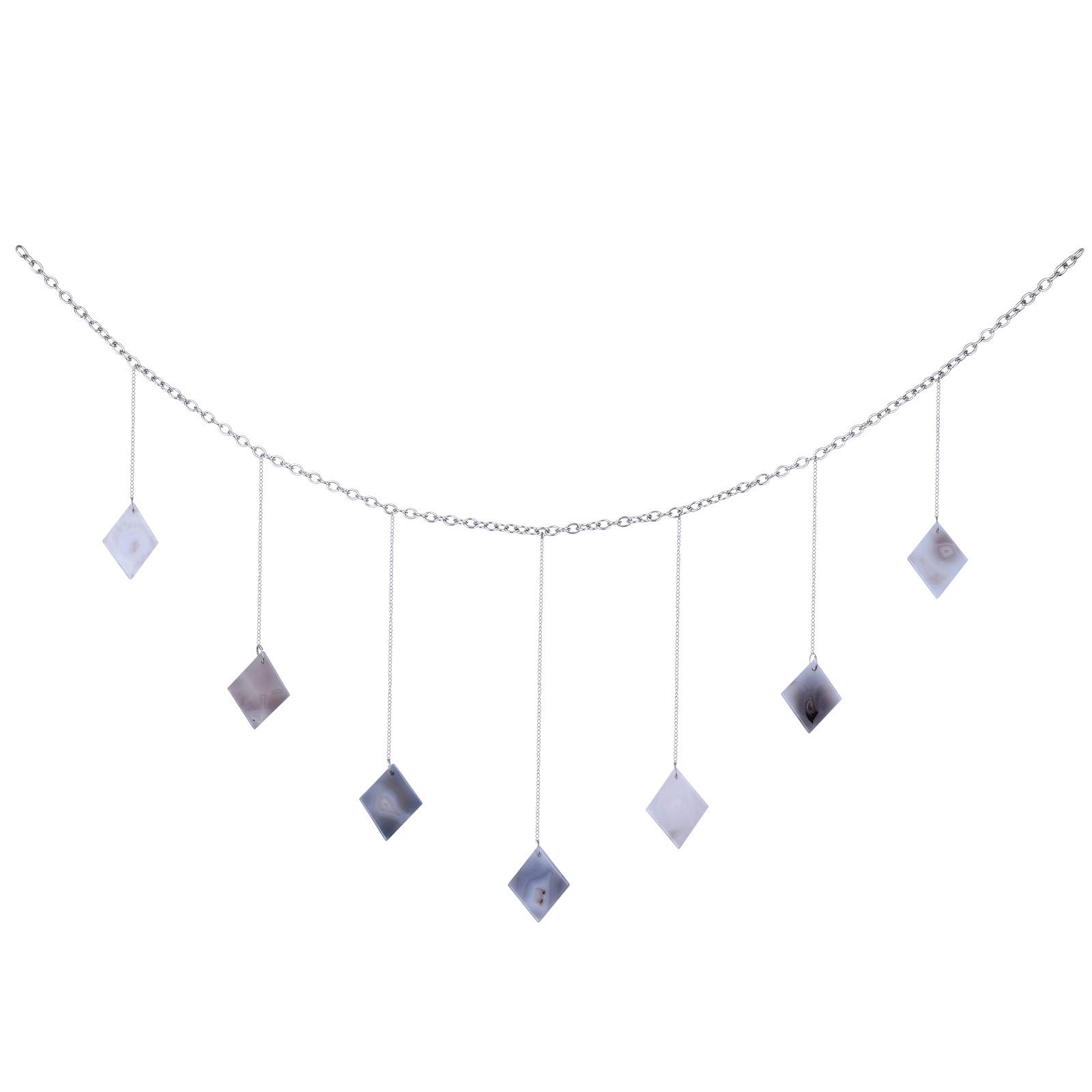 mookaitedecor 1M Natural Agate Crystal Art Healing Crystal Wall Hanging Ornament for Living Room Bedroom Home, Living Room Decor Diamond Shaped Wall Art Decor Good Luck Home Decor New Home Gift