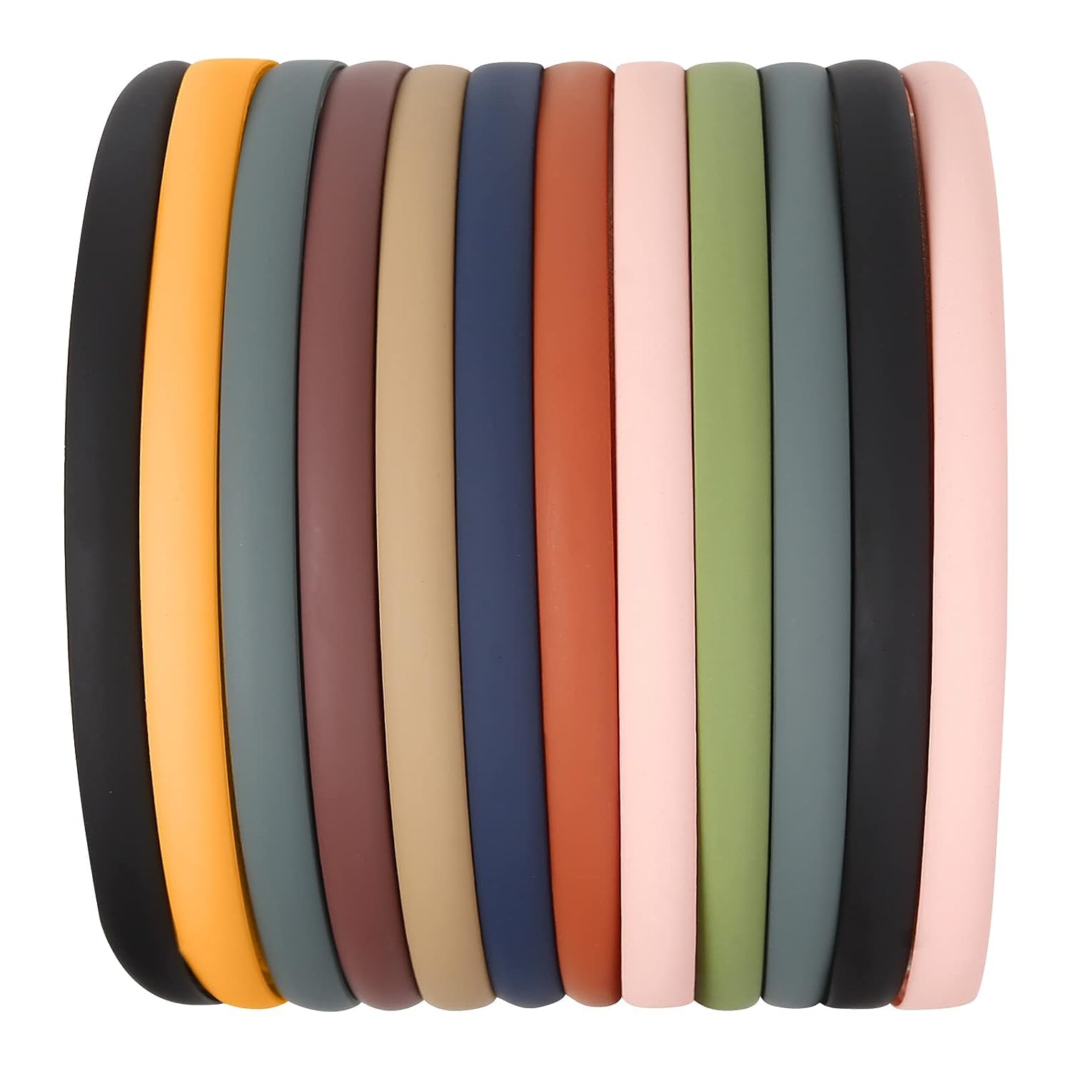 5mm Thin Headbands For Women, 12 Pcs Plastic Headband with Teeth Simple Head Bands Combing Hairbands Hair Accessories for Girls, Teens and Women