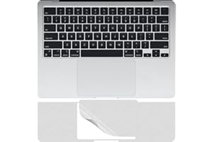 Palm Rest Skin for 2025-2022 MacBook Air 15" M4 M3 M2 Chip Model A3241 A3114 A2941 Wrist Rest Protective Skin Cover (Silver)