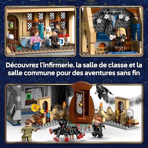 Harry Potter Le Château de Poudlard : l’Infirmerie - Jouet - Maquette Miniature DIY avec 7 Minifigurines Dont Hermione & Ron - Idée Cadeau pour Fille, Garçon & Fans dès 9 Ans 76463