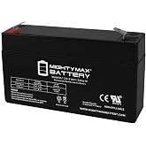 ML1.3-6 - 6 Volt 1.3 AH, F1 Terminal, Rechargeable SLA AGM Battery