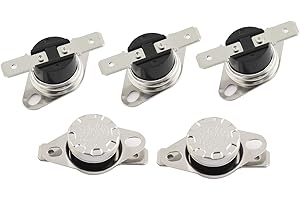 RuiLing 5-Pack KSD301 150 Degrees Centigrade Thermostat Thermal Control Switch 250V 10A Normally Open NO Thermostat Temperature Switch