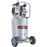 VEVOR 13-Gallon Air Compressor, 2HP, 4.6 SCFM@90PSI, Oil-Free Tank, 66dB Quiet Operation, Ideal for Tire Inflation, Woodworking, Auto Repairs, and Spray Painting (Maximum Pressure 125 PSI)
