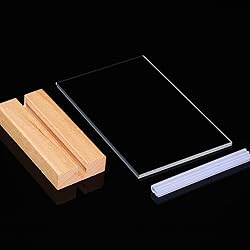 Maitys 10 Pack Acrylic Sign Holder 4 x 6.5 Inch