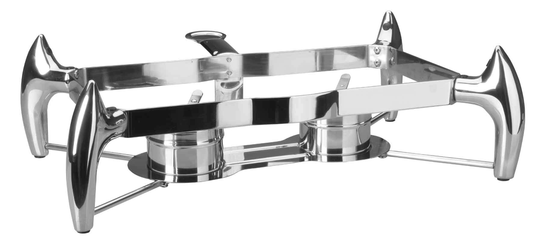 Lacor 69089 GN 1/1 Luxe Chafing-Dish Stand, 41 x 55 x 17 cm, Silver