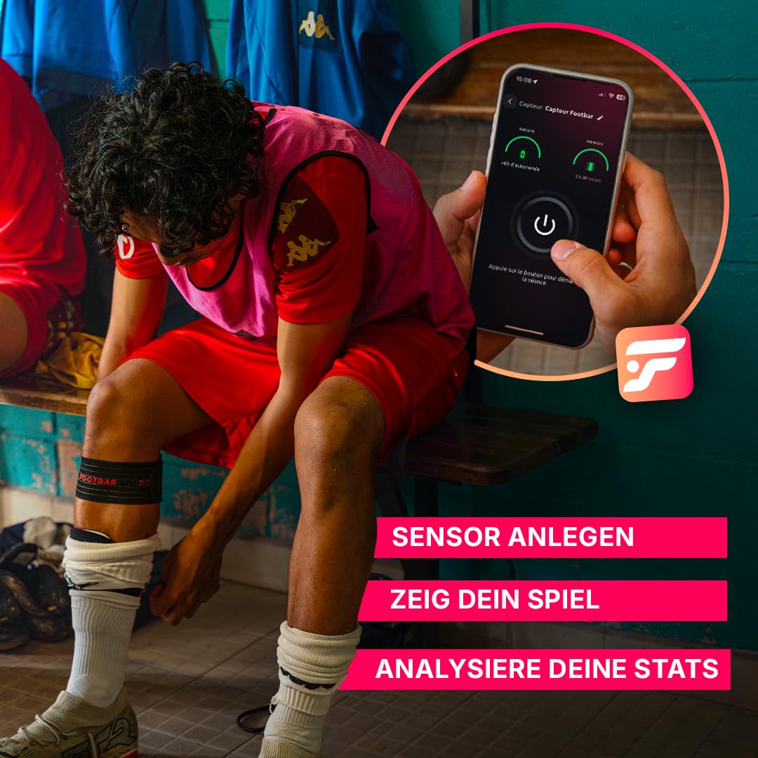 Footbar Meteor Aktivitätstracker für Fußball, Tracking und Bewertung der Fußballleistung und des Spielstils für iOS Android 8