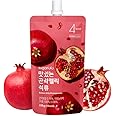Sugarlolo Konjac Sweet Pomegranate Jelly Snack - Vegan Jello with Zero Sugar | Only 4 Calories per Pouch | Low Calorie Korean Snacks | 5.29 Oz (150g) | 10 Pack