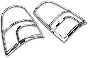 COBRA-TEK Cobra Tek Chrome Tail Light Bezel Trim Cover | FITS 2002-2015 Dodge Ram 1500 2500 3500 | Effective Protection and Exquisite appearance with Abrasion Resistance.