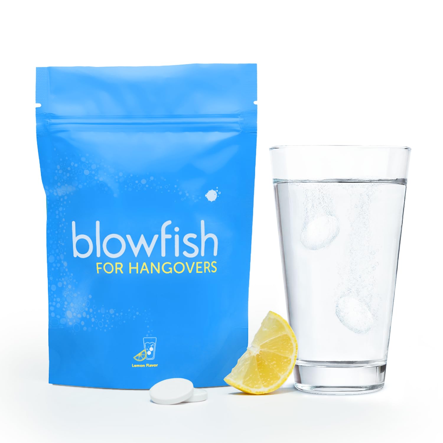 Blowfish for Hangovers - Fast Hangover Relief | FDA-Recognized Formulation - Guaranteed to Relieve Hangover Symptoms in 15 Minutes | Perfect for Weddings and Vacation Essentials | 20 Tablets