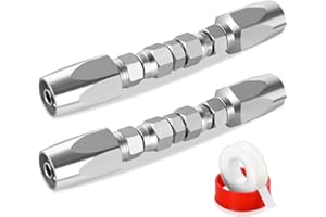 AQUANPT Hydraulic Hose Repair Kit, 1/2" Hydraulic Hose Field Repair Kit, 2pcs Reusable Heavy Duty Galvanized Carbon Steel Fittings