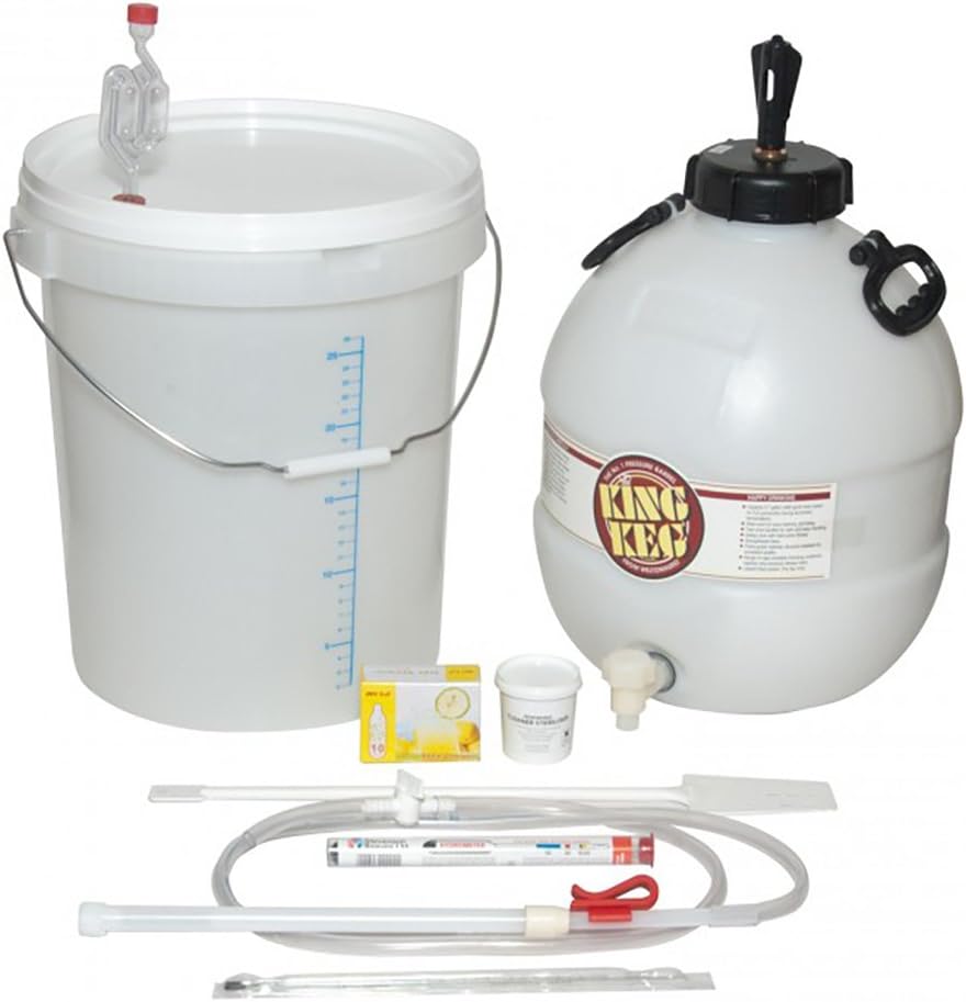 Love Brewing Luxury Beer Equipment Starter Pack with Barrel (King Keg) + Free DVD