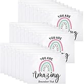 Reginary 50 Pcs Inspirational Gifts Bulk for Women Cosmetic Bag EVA Makeup Bag with Zipper for Birthday Employee Coworker Colleague Staff Encouragement Motivational Presents(You Are Amazing)