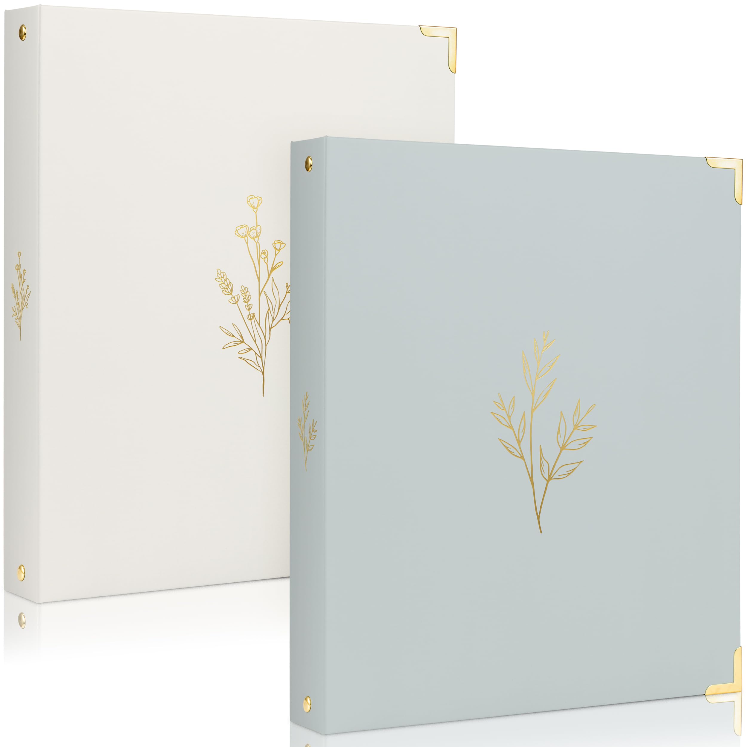 Photo 1 of Aesthetic 3 Ring Binder Set of 2 - Sturdy 1 Inch Binder Fits Letter Sized Paper - A Cute Holder for Women or Men with Pocket Easily Organizes Your Paperwork for School, Office or Work