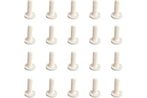 TMQZLN 20 PCS Long Bolts Compatible with Suncast Storage Sheds Sheds for Suncast/Craftsman Resin Storage Sheds, Replacement Screws Compatible with Suncast Storage Sheds Shed Accessories (White)