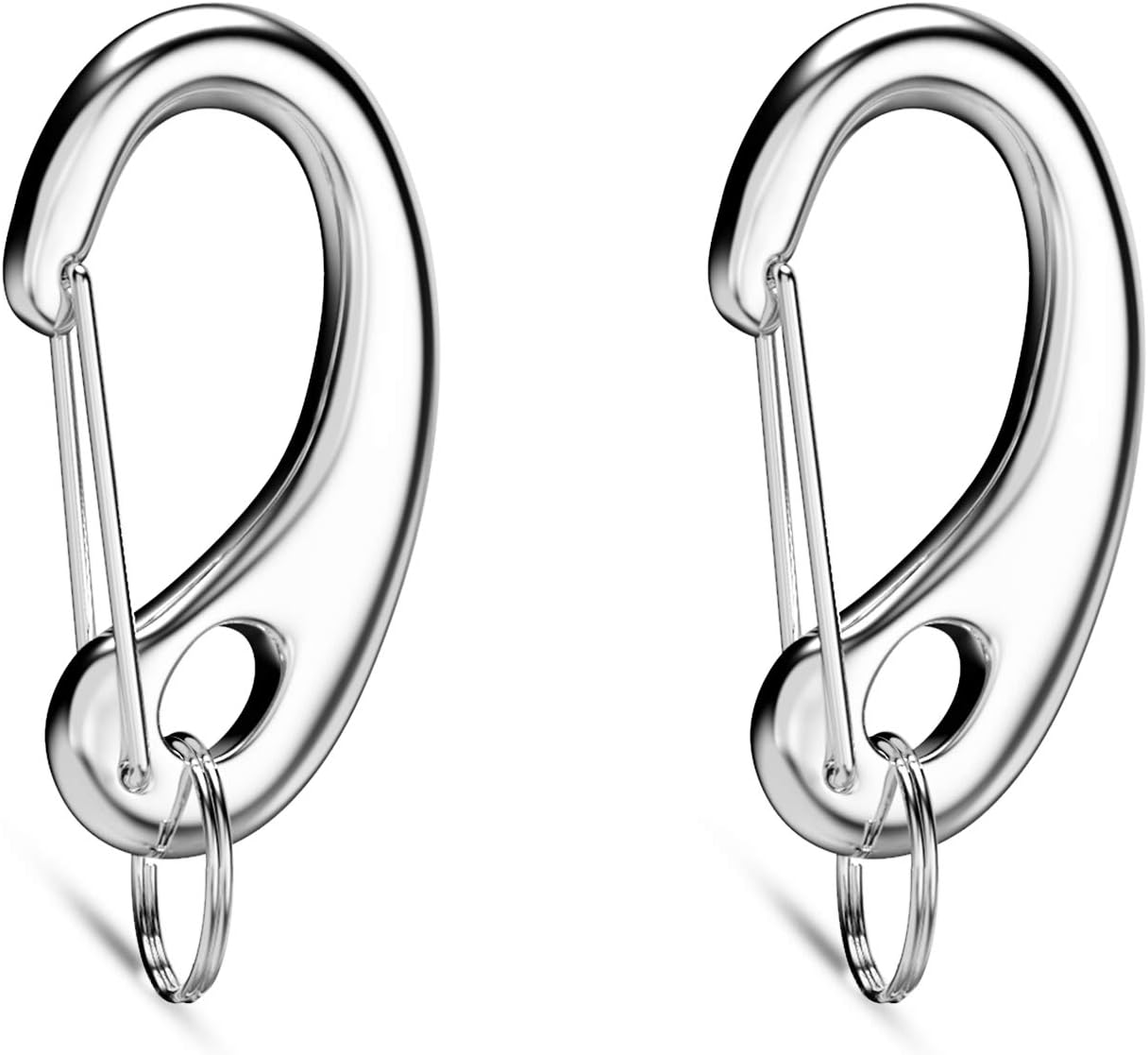 Leash King Dog Tag / Pet ID Tag w/ Pet Tag Quick Clip Combos- 1 Pair (2 pcs) of Standard Quick Clips - Entirely sugrical Stainless Steel : Pet Supplies