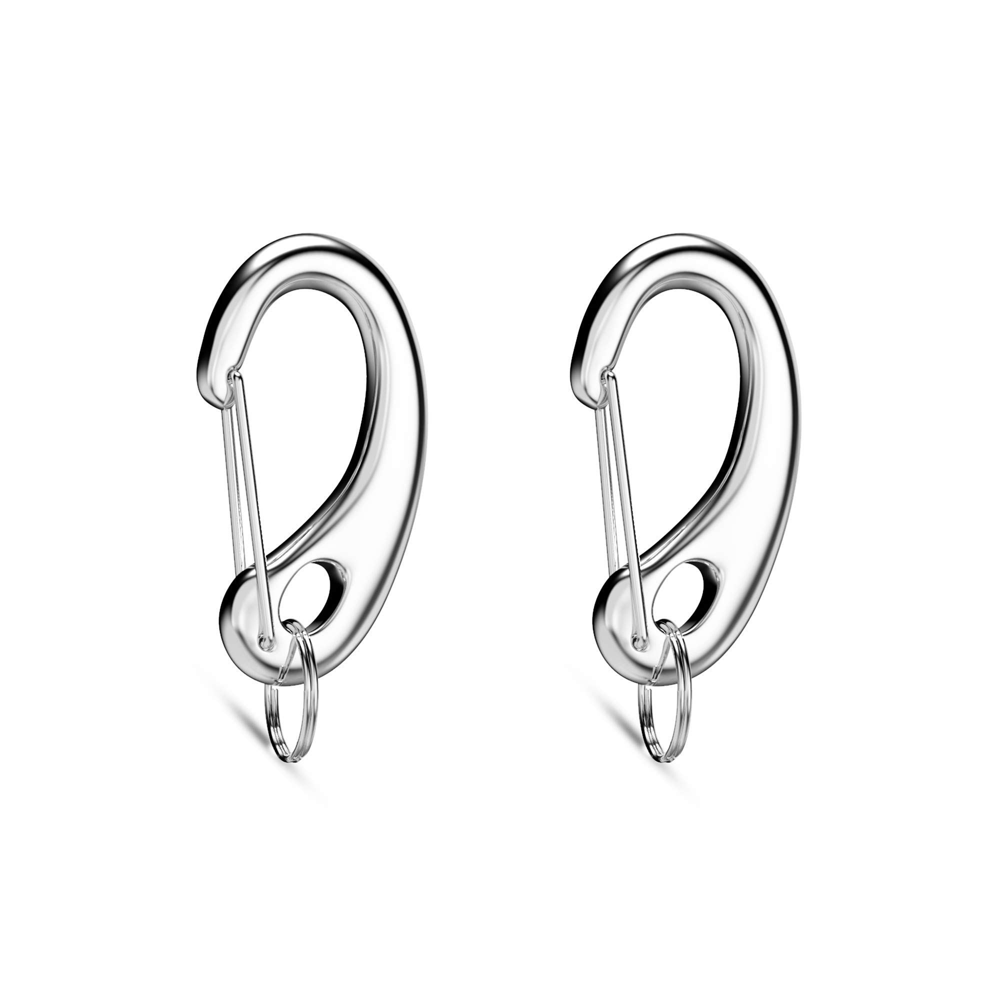 Divoti Pet Tag Quick Clip/Sping-load Hook Combo for Pet ID Tags - 2 Medium