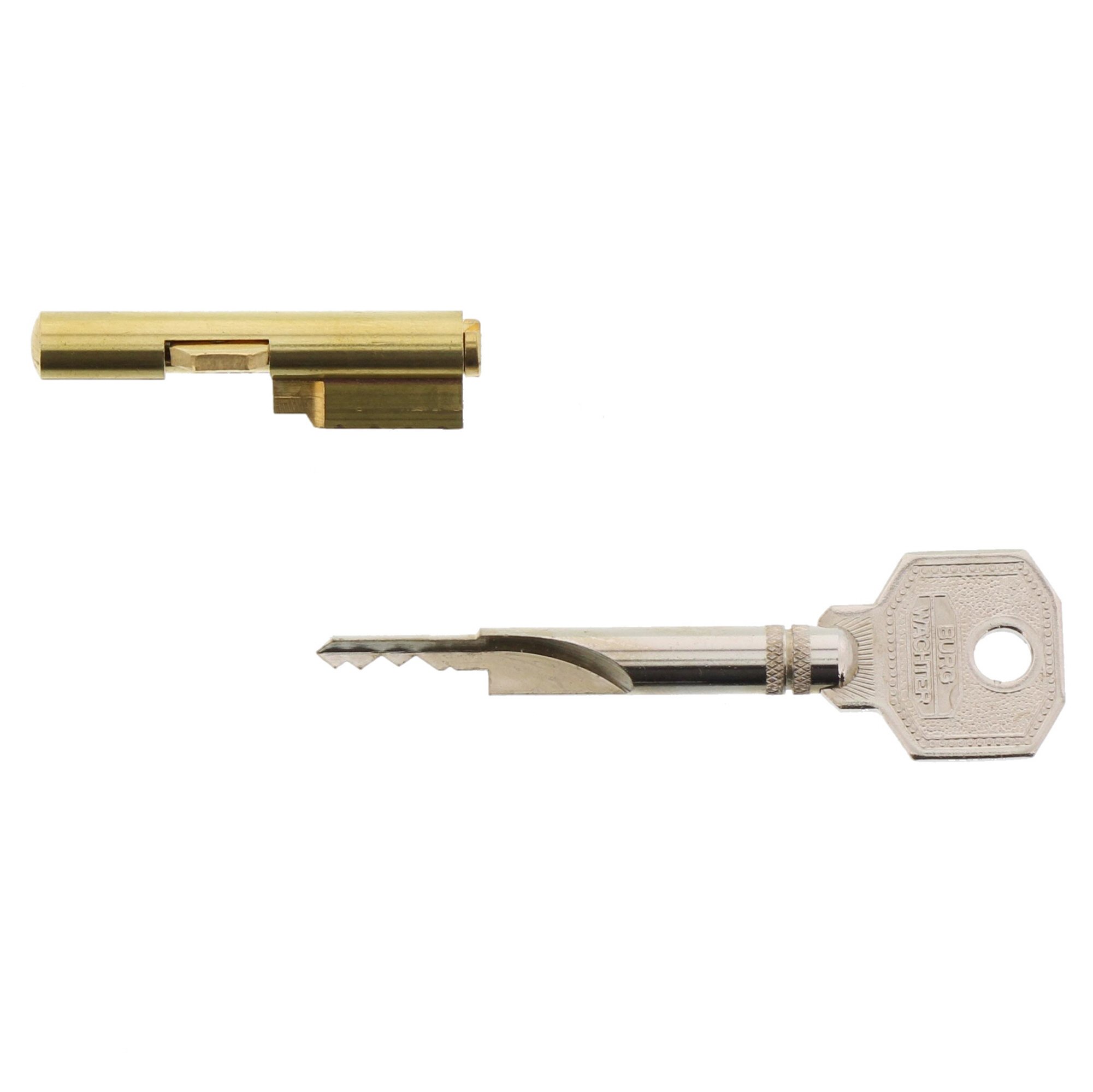BURG-WÄCHTER Keys for Mortice Locks, Door Lock, Cylinder diameter: 7 mm (0.27 Inch) – Includes 2 Keys, 7 x 2, 04281, 1 Piece