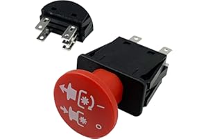 Xghdalk 01545600 00522100 PTO Switch 5 Terminals 430-401 10 AMP for Arens Graely ProMster ztx 260z 34z Zoom 2148XL ZTR 2050 34 Zero 1844 2148 Ikon-XD Deta Series 6201 Red