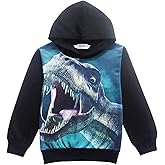 Boys Sweatshirts Dinosaur Hoodie Tops Toddler Hooded T-Shirts Casual Hoodies Long Sleeve Outdoor Outfit