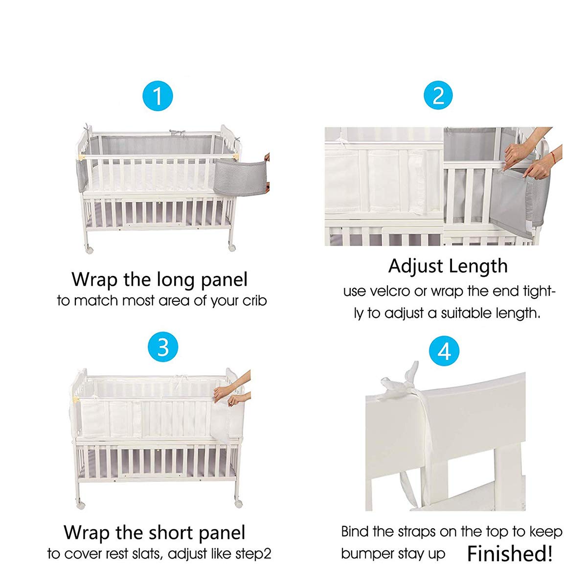 installing mesh crib liner