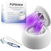 Ultrasonic Retainer Cleaner for Aligners & Dentures, 45kHz Dental Cleaning Machine with Digital Timer, 200ML Stainless Steel Tank, Low Noise Cleaner for Braces, Mouth Guards & Daily Dental Care