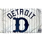 Detroit Vintage Retro Throwback Banner Flag