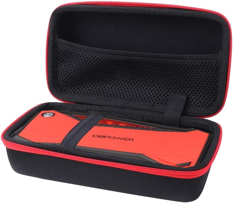 Aenllosi Hard Carrying Case for DBPOWER 800A 18000mAh Portable Car Jump Starter (red)