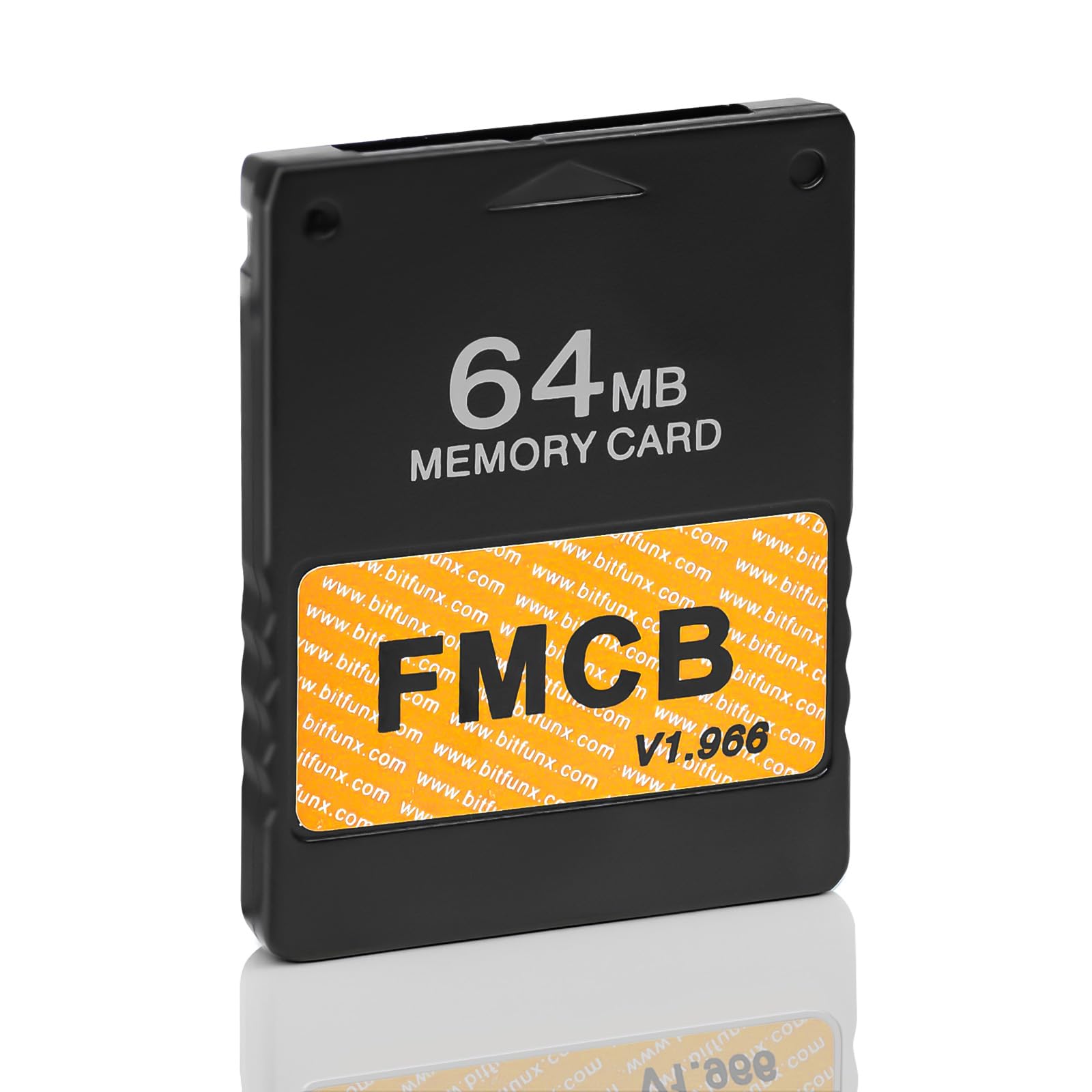GuileKeys Free McBoot PS2 Memory Card v1.966, 64MB FMCB Memory Card for PS2 Fat Console, Runs Games in USB Hard Drive or Hard Disk, Video Game Adapter with No Lag, Plug & Play