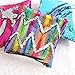 Basume Sequin Pillow with Insert, 16x16 in Magic Reversible Sequins Cushion for Home Décor (Rainbow and Silver)