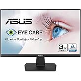 ASUS 27 Inch Desktop Monitor - Full HD (1920 x 1080), IPS, 75Hz, Adaptive-Sync, HDMI, D-Sub, Frameless - VA27EHE