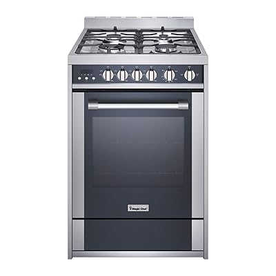 Magic Chef MCSRG24S 24" Gas Range with Convection, Stainless Steel