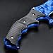 CIMA Huntsman CS:GO Knife, Multi-Color Full Tang Fixed Blade Tactical Knife, 10.8 in (Sapphire)