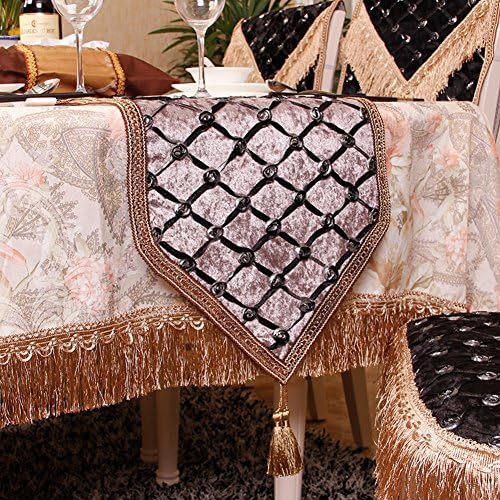 European-style luxury table runner/ table/ flag/ flag/ Gabe/ decorative/ table/ table-A 33x240cm(13x94inch)