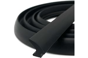 PACIXU RV Window Seal, W: 1/4" x H: 1/2" Rubber Windshield Gasket, RV Window Weather Stripping for Boat, Vehicle, Home Application and More, 20Feet