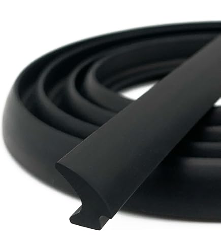 RV Window Weatherproof Rubber Seal - 1/2 X 1/4 Inch Black Strip For Trucks & RVs - Branded
