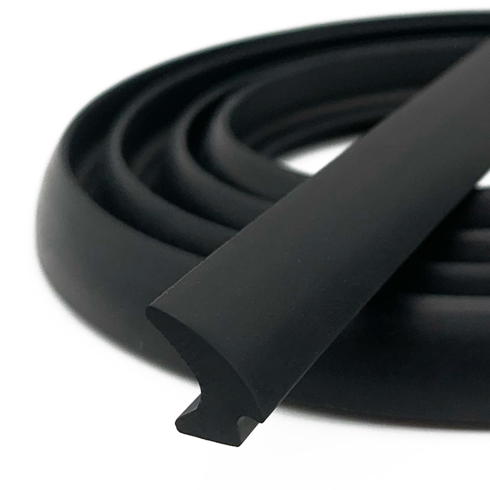 Photo 1 of PACIXU RV Window Seal, W: 1/4" x H: 1/2" Rubber Windshield Gasket, RV Window Weather Stripping for Boat, Vehicle, Home Application and More, 20Feet