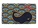 DII Animal Collection Natural Coir Doormat, 17x29, Whale
