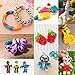 Glonova 11800+ Rubber Bands Bracelet Kit Loom Bands Kit for Kids Bracelet Making Kit, 11050 Rubber Bands, 3 Backpack Hooks, 30 Charms, 235 Beads, 550 Clips, 5 Tassel, Organizer