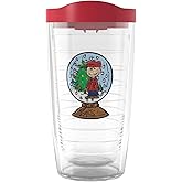 Tervis Peanuts - Charlie Brown Snoopy Christmas Snowglobe Made in USA Double Walled Insulated Tumbler Travel Cup Keeps Drinks Cold & Hot, 16oz, Classic