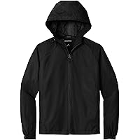 SPORT-TEK Unisex Hooded Raglan Jacket | Lightweight Rain Jacket