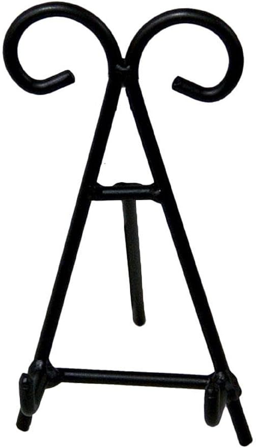 Amazon Com Wrought Iron Small Sign Holder Countertop Easel Hand