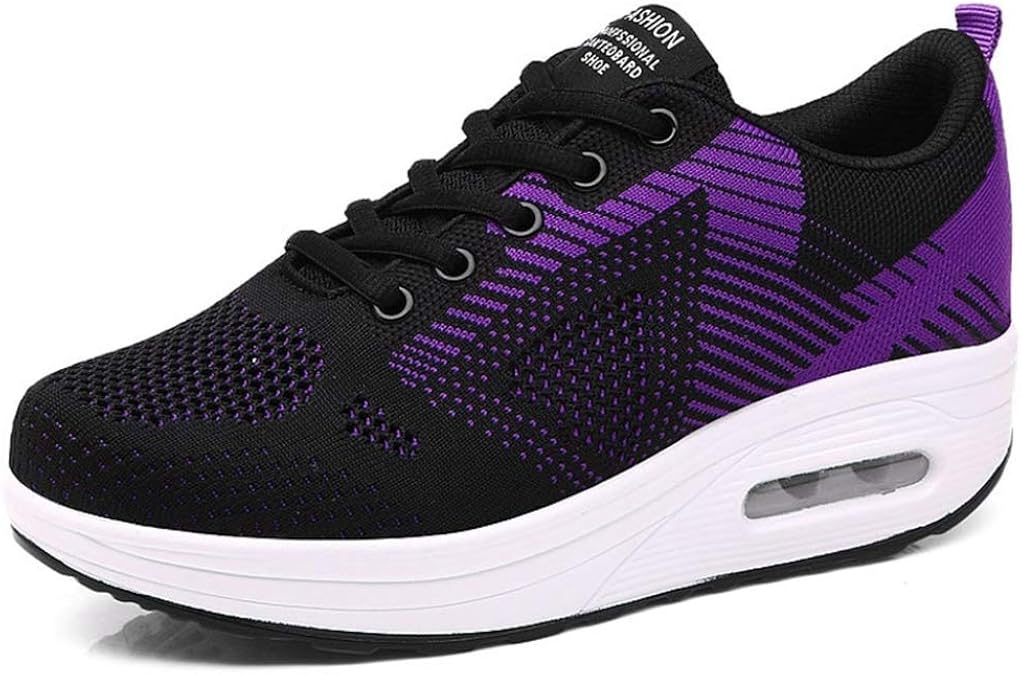 Platform Tennis Shoes for Women Breathable Air Cushiong Chunky Sneakers