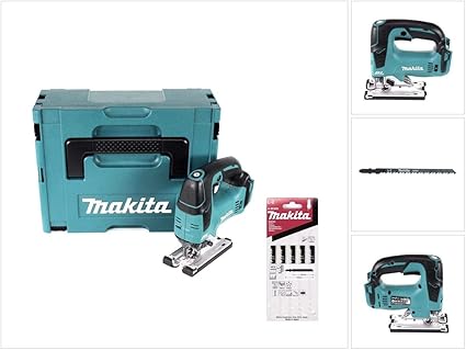Makita Djv 182 Zj Scie Sauteuse Sans Fil 18v Brushless 26mm Coffret Makpac 5 Pieces De Lames De Scie Makita L 2 Pour Bois A 86309 Sans Batterie Sans Chargeur Amazon Fr Bricolage