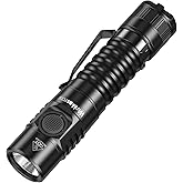 Wurkkos FC11C Led Flashlight Rechargeable High Lumen 1200, Small Powerful Flashlight USB C, Super Bright EDC Flashlight IP68 Waterproof, 155Meters Beam Distance, 90 High CRI (5000K)