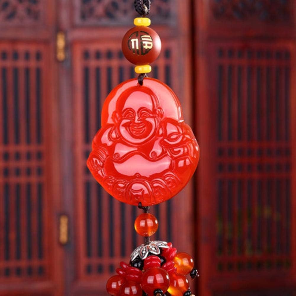 Mayanyan Natural red agate pendant car rearview mirror pendant jewelry